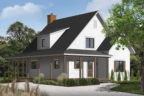 Farmhouse House Plan - Hickory Lane 2 61319 - Front Exterior