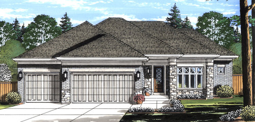 Contemporary House Plan - Orion 61488 - Front Exterior