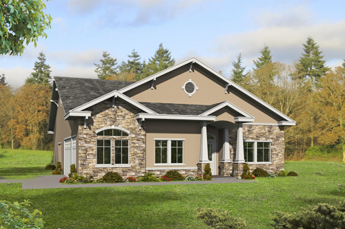 Craftsman House Plan - 63659 - Front Exterior