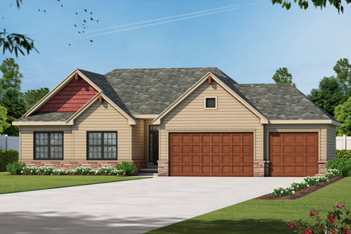 Craftsman House Plan - Locklear Grove 63863 - Front Exterior