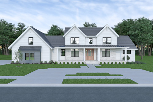 Farmhouse House Plan - 64075 - Front Exterior
