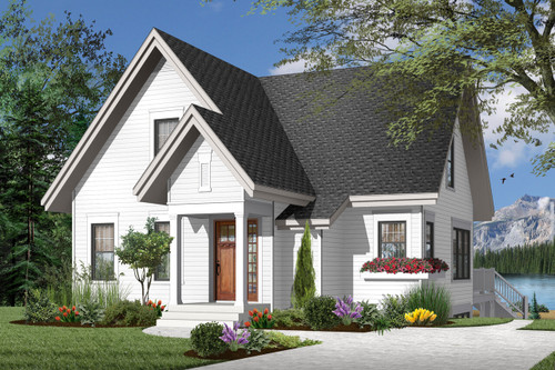 Cottage House Plan - Lilly 64175 - Front Exterior