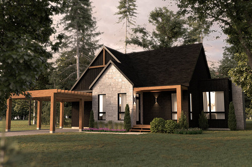 Craftsman House Plan - Hygge 2 64297 - Front Exterior