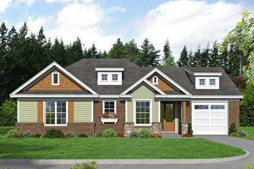 Craftsman House Plan - 65362 - Front Exterior