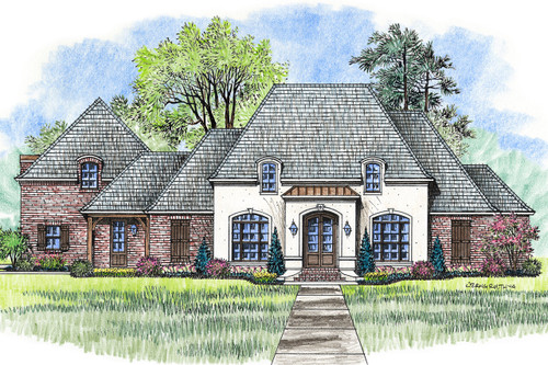 European House Plan - Willow Grove 66388 - Front Exterior