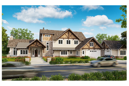 Traditional House Plan - Castle Hill 66429 - Front Exterior