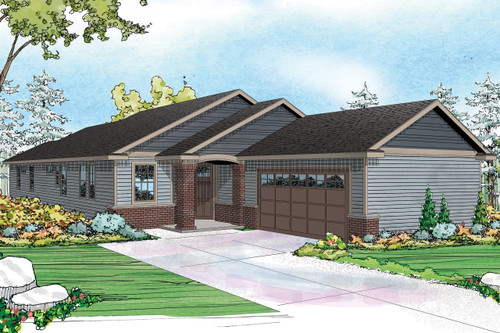 Ranch House Plan - Alton 66447 - Front Exterior