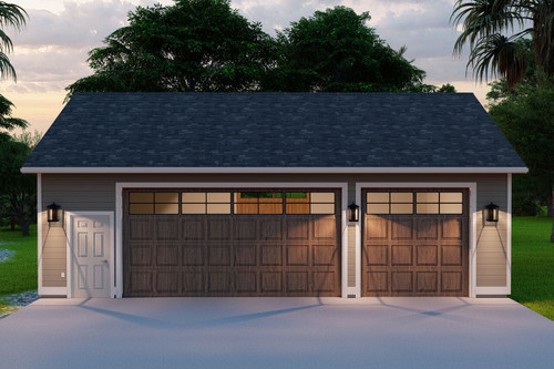 Traditional House Plan - Tippetts 66996 - Front Exterior