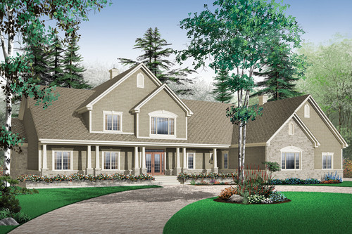 Ranch House Plan - Robertsdale 67277 - Front Exterior
