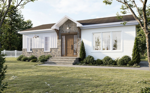 Ranch House Plan - Briere 67929 - Front Exterior