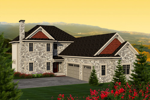 Farmhouse House Plan - 68044 - Front Exterior