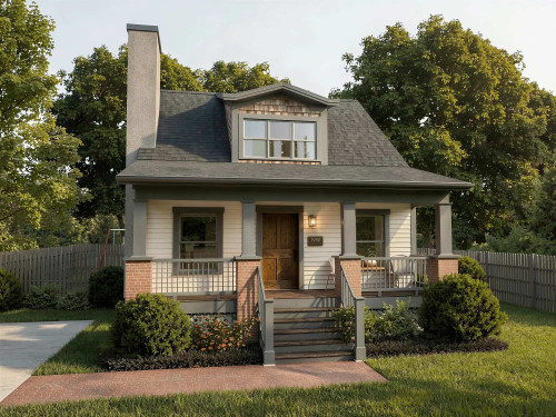 Cottage House Plan - 69008 - Front Exterior