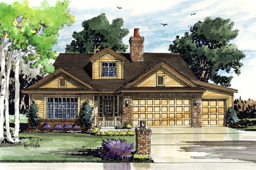 Ranch House Plan - Collingsworth 69636 - Front Exterior