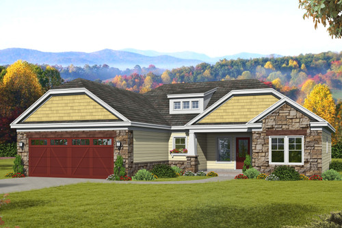 Ranch House Plan - 69838 - Front Exterior