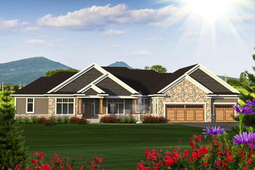 Ranch House Plan - 69917 - Front Exterior