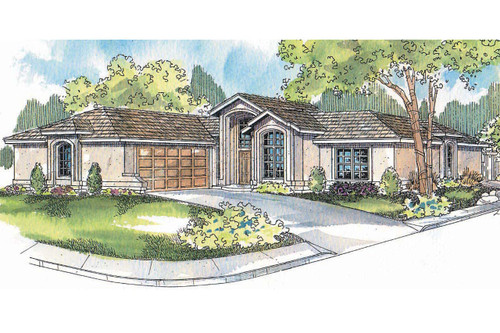 Mediterranean House Plan - Jacobsen 70169 - Front Exterior