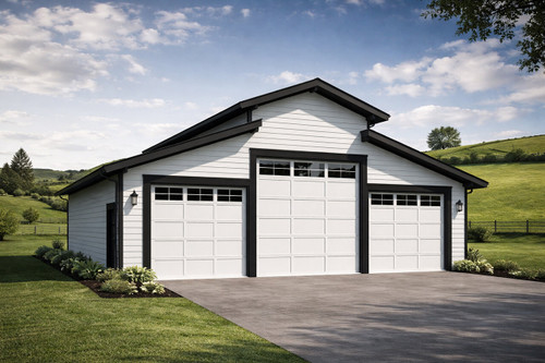 Traditional House Plan - Garage 70273 - Front Exterior