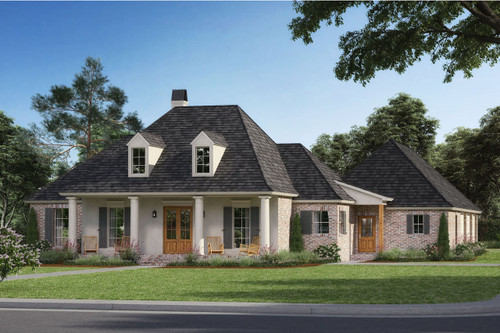 Southern House Plan - Crepe Myrtle 70983 - Front Exterior