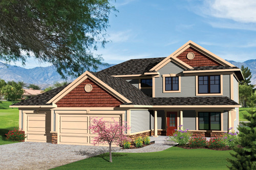 Traditional House Plan - 71009 - Front Exterior