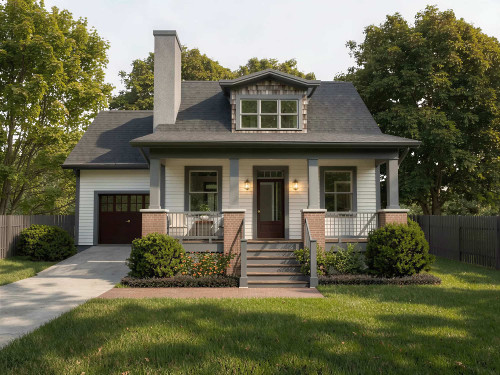 Bungalow House Plan - 71129 - Front Exterior