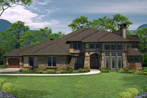 Lodge Style House Plan - 71396 - Front Exterior