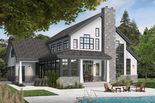 Country House Plan - Wakefield 2 72231 - Rear Exterior