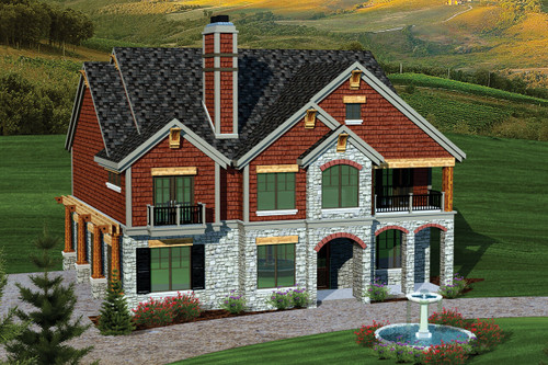 European House Plan - 72946 - Front Exterior