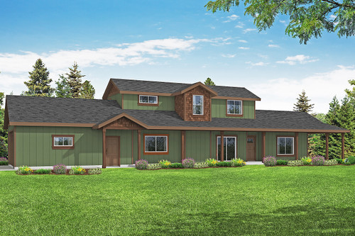Traditional House Plan - Harebell 73496 - Front Exterior