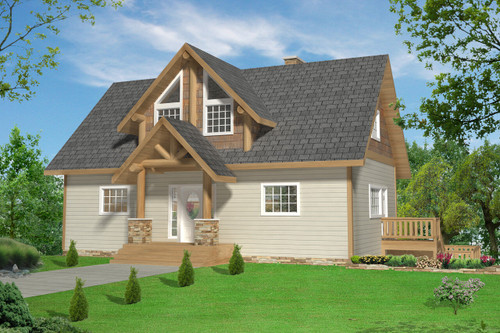 Lodge Style House Plan - 73923 - Front Exterior