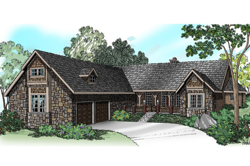 Ranch House Plan - Gideon 75149 - Front Exterior