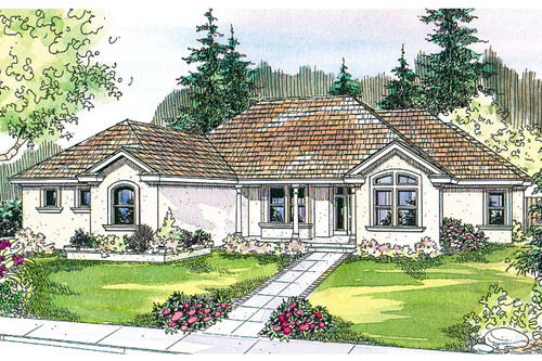 Mediterranean House Plan - Roselle 75737 - Front Exterior