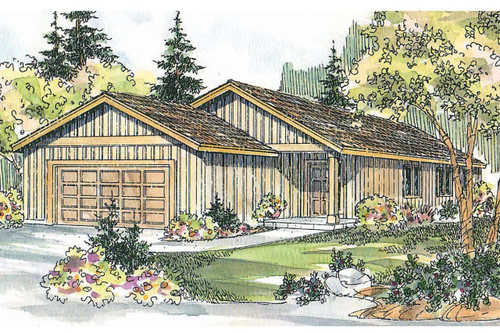 Ranch House Plan - Greer 76470 - Front Exterior