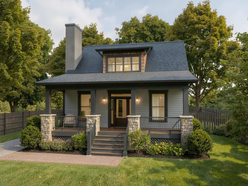 Cottage House Plan - 76738 - Front Exterior