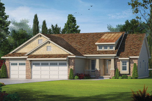 Craftsman House Plan - Welker 76781 - Front Exterior