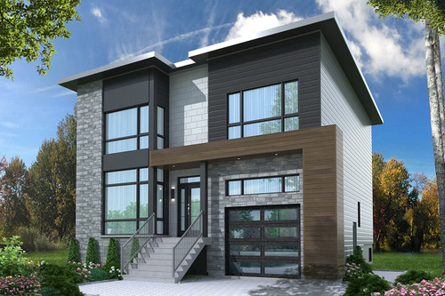 Modern House Plan - Corbusier 76798 - Front Exterior