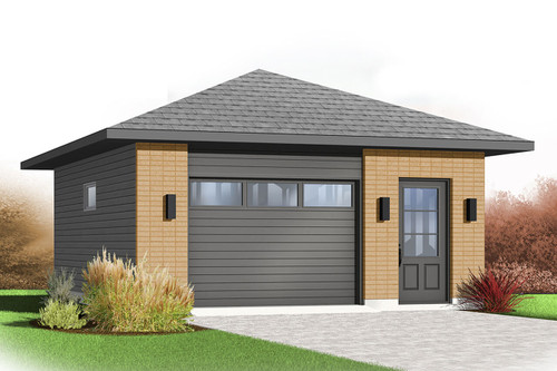 Contemporary House Plan - Bluestone 77242 - Front Exterior