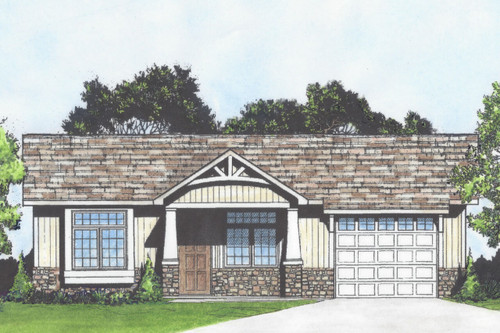 Craftsman House Plan - 78201 - Front Exterior