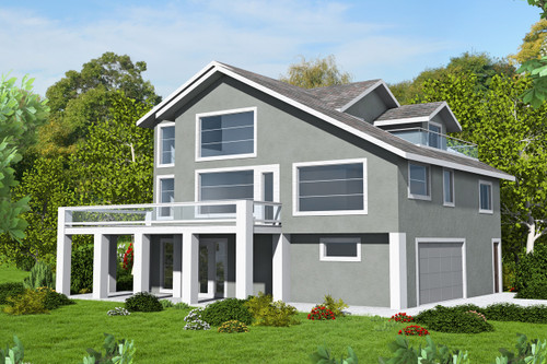 Contemporary House Plan - 78356 - Front Exterior