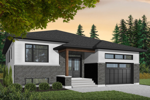Contemporary House Plan - Urbania 2 79064 - Front Exterior