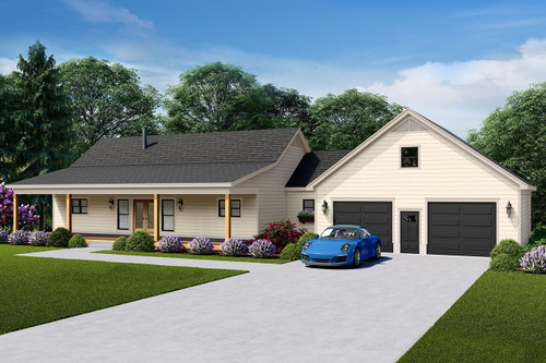 Country House Plan - Silver Creek II 80209 - Front Exterior