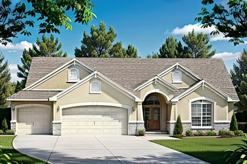 Traditional House Plan - 80527 - Front Exterior