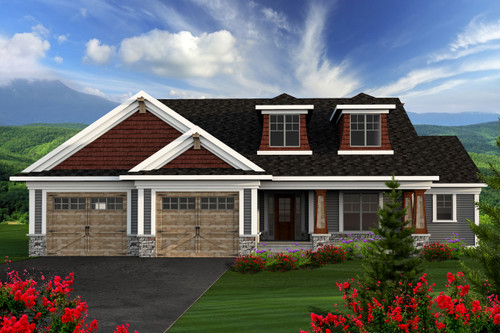 Craftsman House Plan - 81737 - Front Exterior
