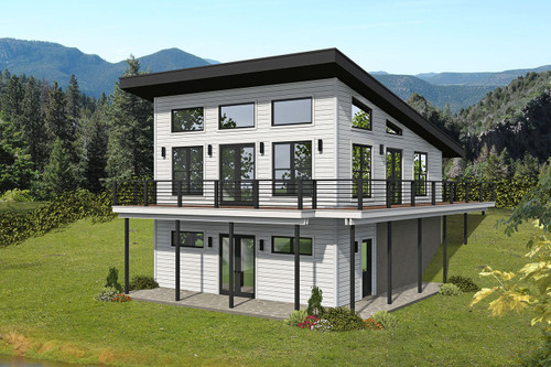 Modern House Plan - Asheville Mountain 82542 - Front Exterior