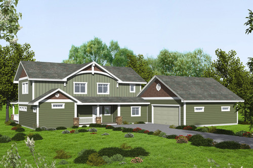 Craftsman House Plan - 82815 - Front Exterior