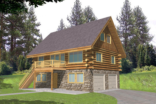 Lodge Style House Plan - 83753 - Front Exterior