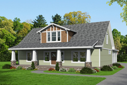 Bungalow House Plan - 84575 - Front Exterior