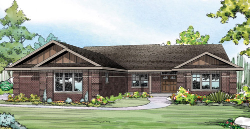 Ranch House Plan - Bakersfield 84900 - Front Exterior