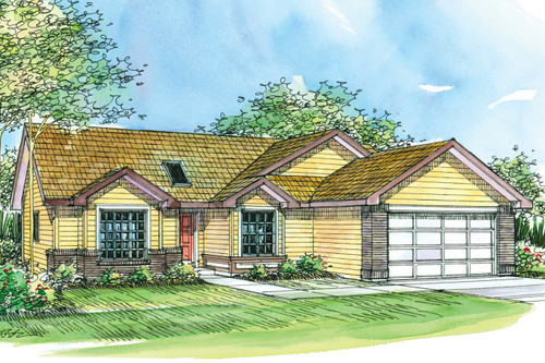 Ranch House Plan - Lamont 84985 - Front Exterior