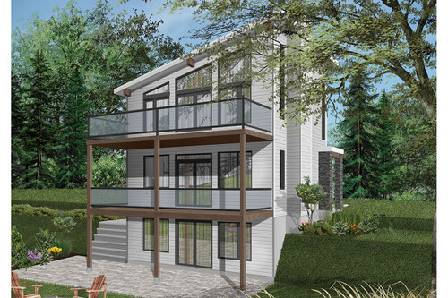 Contemporary House Plan - Taylor 85611 - Rear Exterior