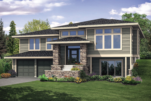 Prairie House Plan - Alpenglow 85756 - Front Exterior